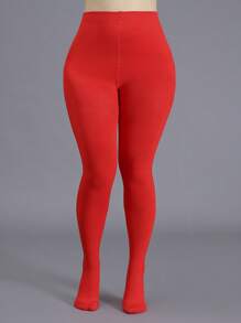 Women's Thermal Lined Tights, Thick & Warm, Slim Fit, Suitable For (-5°C~10°C) Light Warmth, Fashionable & Minimalist, Autumn/Winter, Cozy - Multicolor - View 8