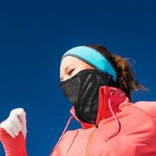 Winter Neck Warmer Gaiter/Balaclava (1Pack Or 2Pack) - Windproof Face Ski, Snowboard - Black - View 11