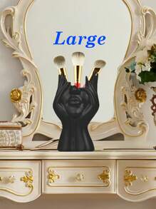 3 styles de porte-pinceaux en forme de visage artistique, organisateurs élégants pour le maquillage et les accessoires, parfaits pour le rangement du maquillage de mariage et les cadeaux pour la fête des mères (blanc). Décoration de salle de bain à la maison, organisateur de maquillage d'été, retour à l'école