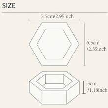 Personalisierte eingravierte Acrylring-Box, kundenspezifische hexagonale Ringbox, Verlobungsschmuckringbox, Hochzeitszeremonie Geschenk