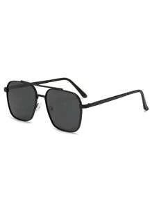 1/2/3/4 Pairs Combo, Men's Square Luxury Fashion Glasses, Metal Frame Design, Single Pair Comes With 1 Elegant Glasses Case, & Versatile, Attracts All Eyes. For Daily Life, Beach, Driving And Outdoor Travel Accessories, Also Provides UV Protection.