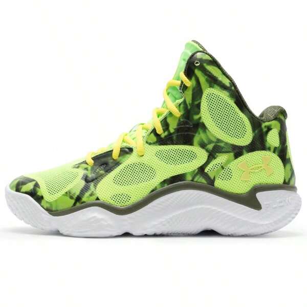 Under Armour Zapatillas de baloncesto para hombre y mujer CURRY Spawn Flotro, zapatillas informales con amortiguación para interior y exterior, zapatillas de baloncesto ligeras y cómodas 3026640-300