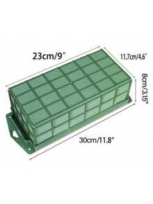 2pcs/1pc Square Foam Flower Cage Hanging Box, Rectangular Flower Cage Wall Decor, Wedding Christmas Party Table Top Fresh Flower Bouquet Decoration, Durable Floral Foam Cage Block Stand, With Adhesive Tape For Fresh Flowers Home Indoor Garden Decor, Floral Cage Suitable For Birthday Party, Wedding, Themed Party, Halloween, Christmas, Gifts, Corporate Events - Multicolor - View 4