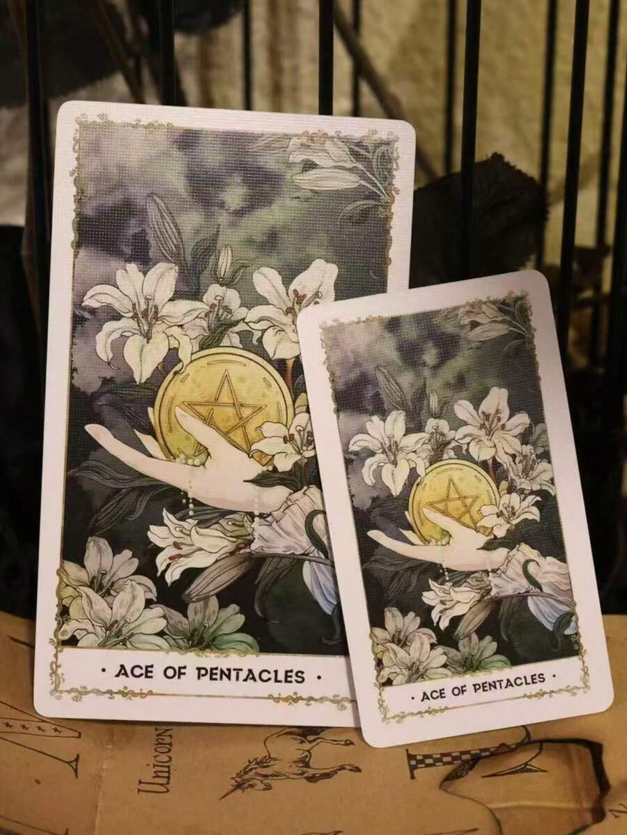 78张寂静荒凉塔罗牌，空灵优雅的塔罗牌 - 彩色 - 查看 1