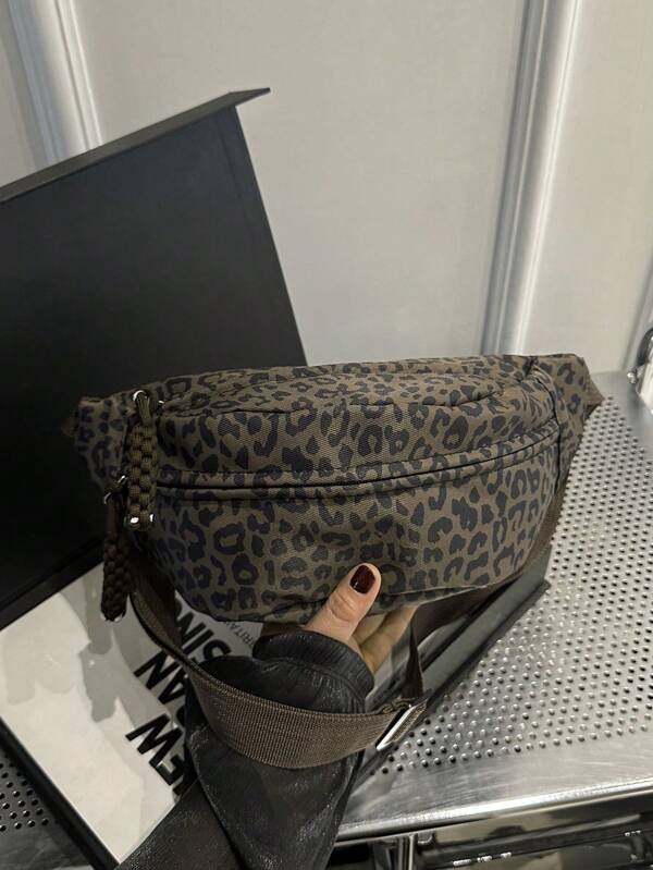 Geantă crossbody din nailon la modă, geantă de umăr de culoare solidă, poșetă casual pentru femei pentru sporturi în aer liber