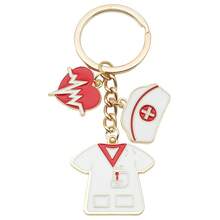 Nurse Keychain Bag Charm Car Pendant Nursing Gift Car Accessories School Cute Goth Y2k - Multicolor - View 14