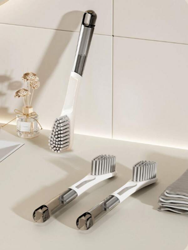 1pc Shoe Brush, Household Shoe Cleaning Brush With Soft Bristles, Long Handle, Multi-Functional Washing Tool