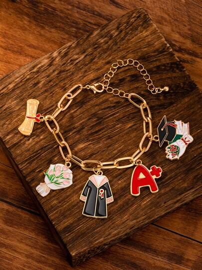 1pc Fashionable Back-To-School/Graduation Season Bracelet, Suitable For Wearing When Returning To School