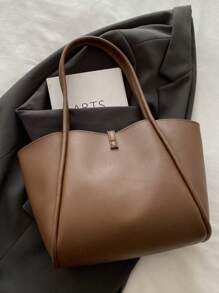 2025新款女士大容量包，单肩通勤包，妈妈包，高端复古简约手提包