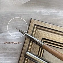 红木手柄美甲刷，拥有多种不同头形，专业美甲刷，包括内衬刷、圆头刷、平头刷等，适合专业美甲师和初学者在家使用 - 棕色 - 查看 13