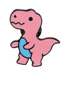 1/6 Stück Cartoon Kreativ Dinosaurier Pterodaktylus Triceratops Brosche, Legierung Öltropfen Abzeichen Bekleidungszubehör Taschendekoration, Spaßstecknadeln, Anstecknadel, Cap-Pins, Schulranzen-Pins