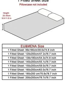 1pc Plush Quilted Bed Sheet Set, Fashionable Bed Mattress Protector Fits Queen/King Size Beds, Soft Fitted Sheet And Mattress Cover, Removable & Machine Washable - Black - View 2