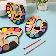 (Paint+Brush)Beginner Watercolor Powder Solid Watercolor Paint Set Art Watercolor DIY Painting Graffiti Can Be Water Watercolour Paint Set, Paint Blocks For Children,12 Colors Watercolor Block Perfect For Kids, Art Supplies For Beginners - Multicolor - View 5