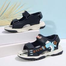 2025 New Summer Kids Boys Fashion Sports Beach Sandals, Hook And Loop - Blue - View 12