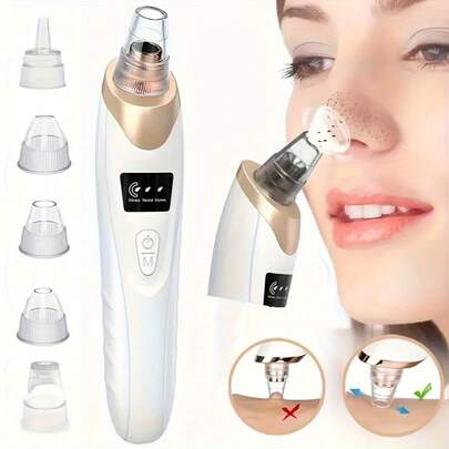 AXH Rechargeable Blackhead Remover, 400mAh Lithium Battery, Multi-Functional Facial Care Tool, Suitable For Skin Cleansing