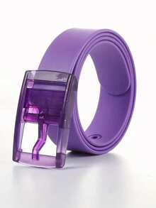 男士时尚硅胶休闲腰带，塑料扣 - 白色和糖果色可选，适合休闲和正式场合，可调节，是圣诞节、情人节、毕业典礼的完美礼物，也是秋季、万圣节和秋冬季日常穿着的舒适配饰，适合青少年、青年、男士，休闲、户外、运动、度假、毕业、生日、日常穿着。