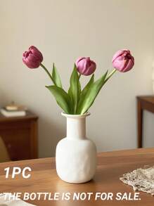 3 piezas de tulipanes artificiales de tacto real, de alta calidad, muy populares en Arabia Saudita, para decoración de hoteles, oficinas, hogares, ramos de boda, decoración de mesas de comedor, Día de San Valentín, regalo