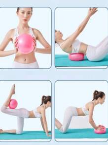 11pcs Yoga And Pilates Exercise Set - Home Fitness Equipment For Women - Includes Booty Resistance Bands, Mini Pilates Yoga Ball, Yoga Socks, Stretch Strap, Strength Training Discs, Yoga Knee Pad. Suitable For Leg, Arm And Thigh Workouts At Home. - Multicolor - View 6