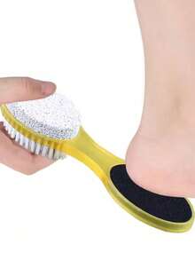 1 包 4 合 1 多功能脚部皮肤锉脚跟去角质老茧去除脚搓板手足护理工具带脚刷、浮石、脚锉和砂纸用于家庭足部护理、脚锉、足部修脚 - 彩色 - 查看 12