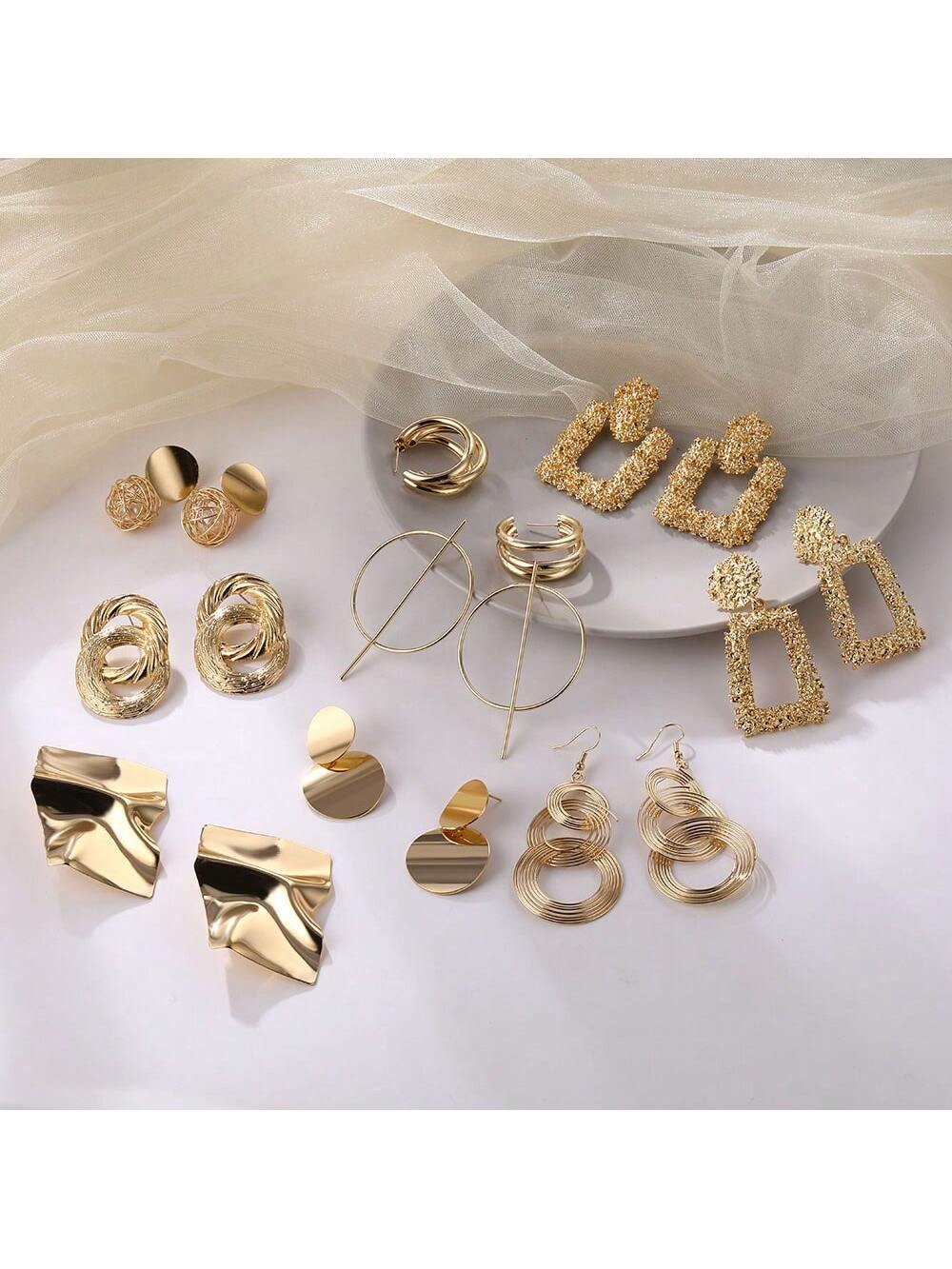 10 أزواج أقراط نسائية