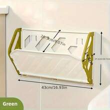 1 件最新款壁挂式鞋架 - 窄型多层收纳架，适合家庭使用，智能节省空间设计，无需钻孔，承重 4 公斤，非常适合在客厅和入口处存放鞋子 | 现代鞋架 | 塑料结构，鞋子收纳收纳架 - 彩色 - 查看 7