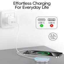 1 件便携式无线充电器，快速充电兼容 16/15/14/13/12 Pro Max Plus，适用于办公室、宿舍和家庭的手机