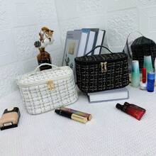 Ladies' Handbag, Beach Handbag, Ladies' Zipper Lipstick And Cosmetics Bag Mouth, Hand-Held Storage Bag, Suitable For Any Occasion, Such As Work, Business, Dates, Daily Life And Travel, Fashionable Vacation Bag, Beach Essentials, Women's Bag For Vacation And Holidays, The Latest Holiday Bag