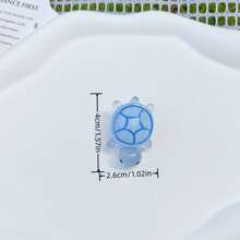 20 قطعة/عبوة أزرق سلسلة قشرة السلحفاة البحرية زينة للأحذية قابلة للفصل، مناسبة للصنادل المنصة المثقبة والشباشب والأحذية البيتية والأحذية الشاطئية، اكسسوارات أحذية DIY