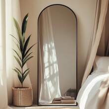 Antok Full Length Mirror, 57"X19" Arch Floor Mirror, Floor Standing Mirror Freestanding Arch Full Body Mirror With Stand For Bedroom, Hanging Mounted Mirror For Living Room Cloakroom