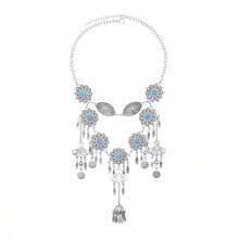 1 pièce Collier long style vintage européen et américain multicouche avec glands, accessoire de mode pour resort balnéaire