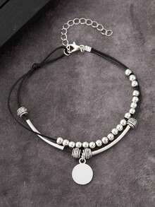 1PC Premium Bohemian Geometric Beaded Anklet, Couple Jewellery, Fashion Holiday Accessories - Multicolor - View 4