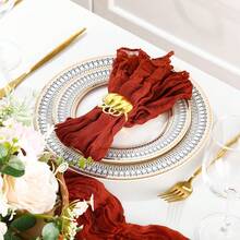 1 buah Taplak Meja Motif Daun Maple Merah dan 12 buah Serbet Motif Daun Maple Merah, Dekorasi Kain Keju Gaya Bohemian, Cocok untuk Pernikahan Romantis, Pesta Ulang Tahun, Acara Bridal Shower, Meja Hidangan Penutup, Hari Thanksgiving, Dekorasi Natal - MultiWarna - View 7