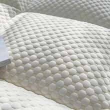 Colling Foldable Soft Futon Mattress - Cotton Blend Double Sofa Bed, Anti-Pilling & Breathable Floor Mat, Portable Roll Up For Dorm/Guest Room (White) - trắng - Xem 4