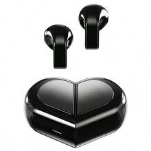 Newly Designed Rotatable Heart Shaped Wireless Bluetooth Earphones, Cute Compact Stereo Low Power Consumption Compatible With Huawei, OPPO, Apple Devices - one-size - View 10