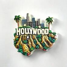 1pc Polyresin Fridge Magnet Souvenir, Landmarks Of Los Angeles, Seattle, Colorado Grand Canyon, Statue Of Liberty New York, Route 66, Brooklyn Cowboy, Home Decor, Kitchen, Bedroom Wall Decoration, Gifts From USA Travel - Multicolor - View 16