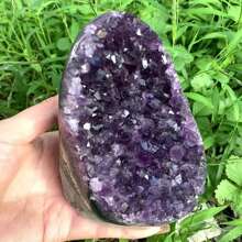Hochwertige AAA+ Qualität große Amethyst-Kristallgruppe, intensive lila natürlicher Kristall geeignet für Heimdekoration, Schmuckherstellung und Sammlung, ideales Geschenk zum Valentinstag, Weihnachten und Muttertag, boho-artiger Naturstein mit komplexen Kristallmustern, ideal zum Ausstellen und für spirituellen Gebrauch, Edelsteinperlen für Schmuckherstellung
