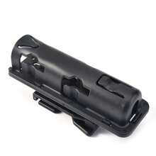 Funda con clip para bastón de 360 grados, rotación universal, funda expansible para bastón de servicio, funda de rápido acceso para cinturón, color negro