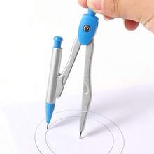 1PC Set Of Compasses - Eight-Piece Math Drawing Compass Kit, A Set Of Geometric Tools, Suitable For Students. It Includes A Compass, Ruler, Protractor, Etc. It Is Suitable For Use In Schools And For Exam Preparation. Comes With A Random Assortment. Back-To-School Season,School Supplies,Back To School - Multicolor - View 4