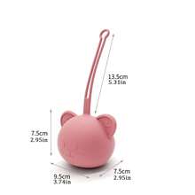 便携式硅胶奶嘴收纳盒，泰迪熊设计奶嘴容器带挂带，婴儿奶嘴架 - 彩色 - 查看 11