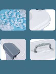 1件大号透明收纳盒家用衣柜被子衣服收纳盒便携式塑料玩具整理盒医药箱 - 無色 - 查看 3