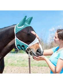 1 件户外骑马用品，马面罩，透气弹性兜帽，防虫咬，可水洗 - 彩色 - 查看 3
