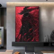 1 件/3 件墙面艺术海报可选框架墙面装饰，房间装饰黑暗猎人 B-血源游戏海报高清艺术防水家居客厅卧室酒吧美学装饰 - 彩色 - 查看 47