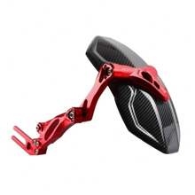 Universal Motorcycle Rear Adjustable Electrocar Modified Mudguard Imitation Carbon Fiber Rear Wheel Mudguard