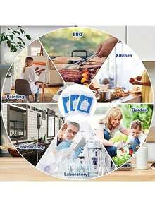 100-10 件一次性围裙,防水塑料围裙,透明一次性围裙 - 防水,非常适合烹饪、上菜、烧烤等 - 适合厨师、家庭厨师和食品服务人员 - 非常适合厨房和户外使用 - 乔迁和节日的绝佳礼物 - 彩色 - 查看 5