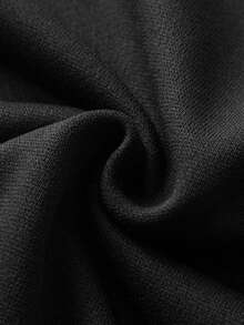 1pc Stylish Pattern Men's Plus Size Casual Hoodie Sweatshirt, Comfortable Fabric, Suitable For Casual Outings, Outdoor Travel, Home Leisure, Great Gift For Men, Spring/Autumn, Long Sleeve Top - Black - View 6