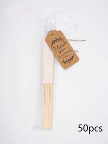 1/10/30pcs Kipas Tangan Kayu Kustom Hadiah Suvenir Pernikahan yang Dipersonalisasi untuk Tamu Dekorasi Pesta Musim Panas - MultiWarna - View 14