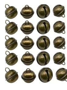5/10/20pcs Craft Bells Bronze Metal Jingle Bells,Vintage Bells With Hook,DIY Wind Chimes,Dog Potty Training, Doorbell,Gift Wrap Wedding,Christmas Tree Decor DIY Supplies