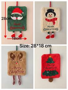 Juego de toallas de mano colgantes navideñas para decoración, secado, limpieza, cocina y hornear, como regalo de inauguración de casa para la cocina, que incluye Papá Noel, renos, muñeco de nieve y árbol de Navidad.