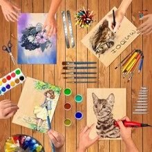 10 块薄椴木工艺木板，多种尺寸可选，轻质木板适用于房屋、飞机、船、船舶、学校项目、木制 DIY 装饰