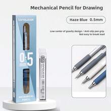 Languo New Metal Machanical Pencil Painting Mechanical Pencil Soft Mian Pen Holding Active Pencil Special For Junior And Senior High School Students To Learn Drawing And Daily Writing Back School Pencil,For School Supplies,Back To School - one-size - View 19